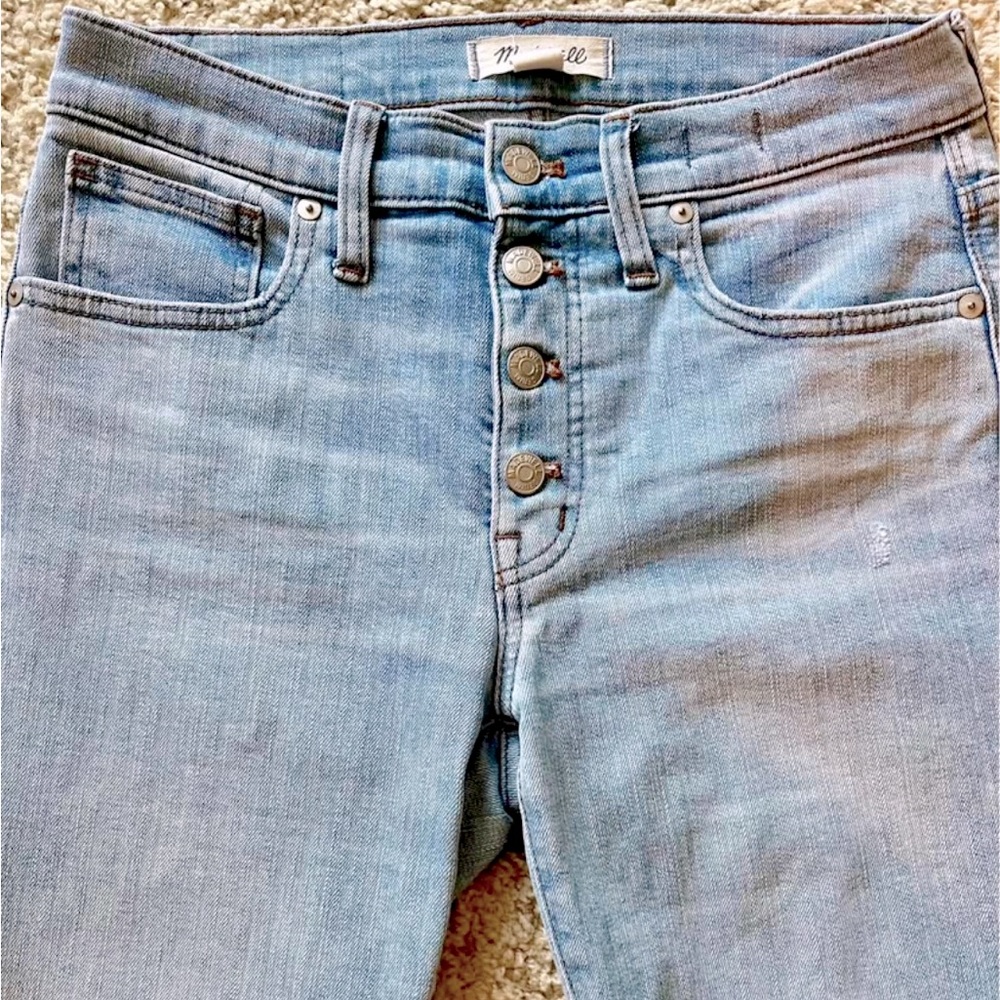 Madewell 9” high rise skinny jeans, size 27